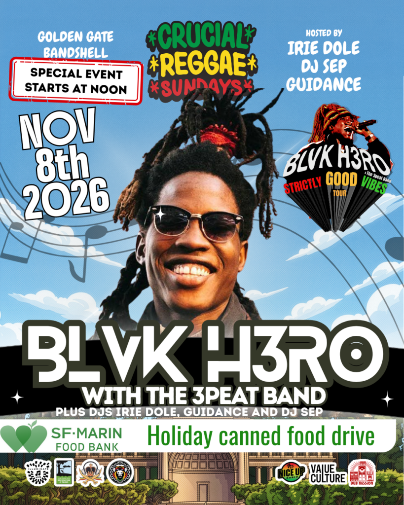 Blvk H3ro performing on November 8, 2026 at Crucial Reggae Sundays